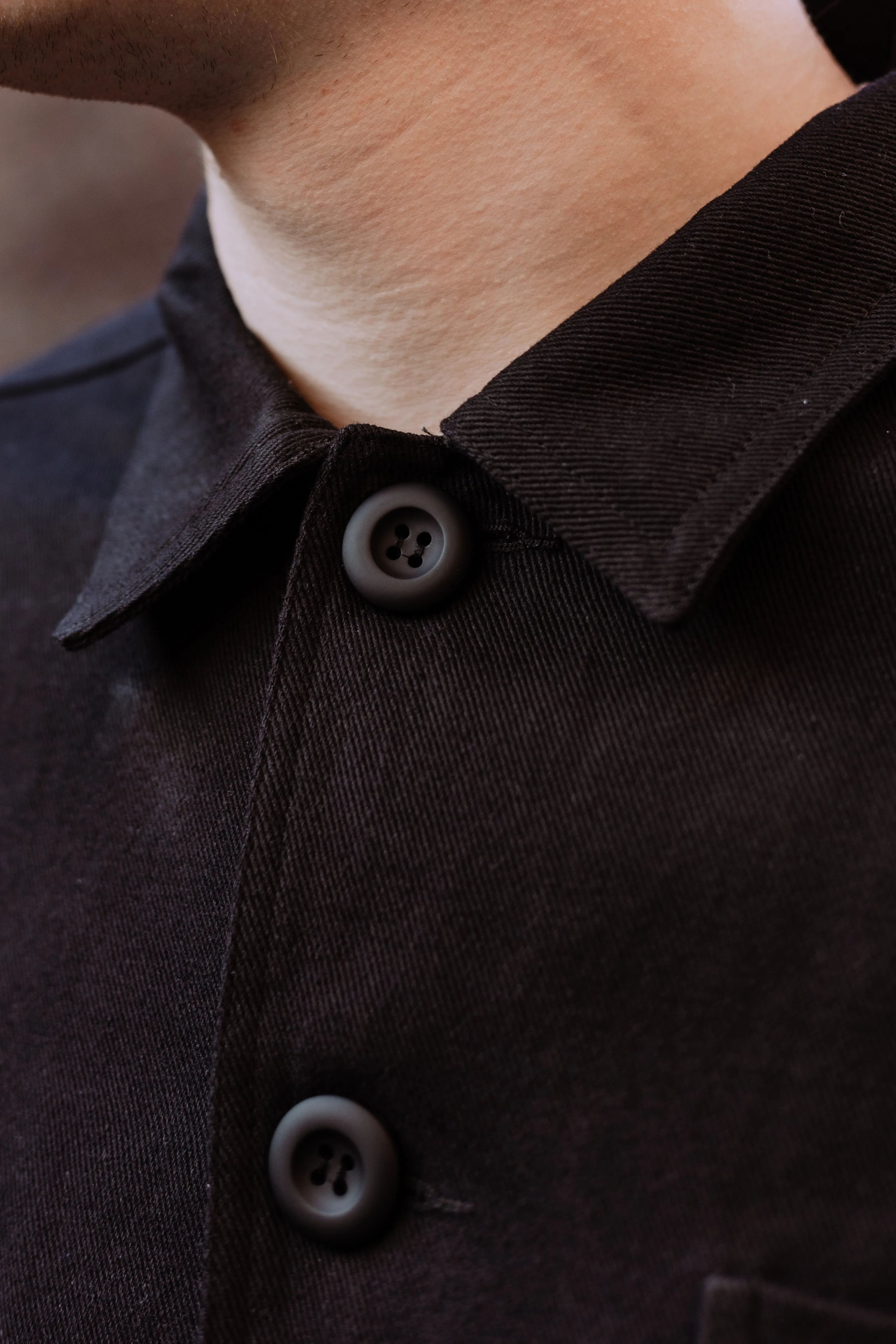 French Chore Jacket Black