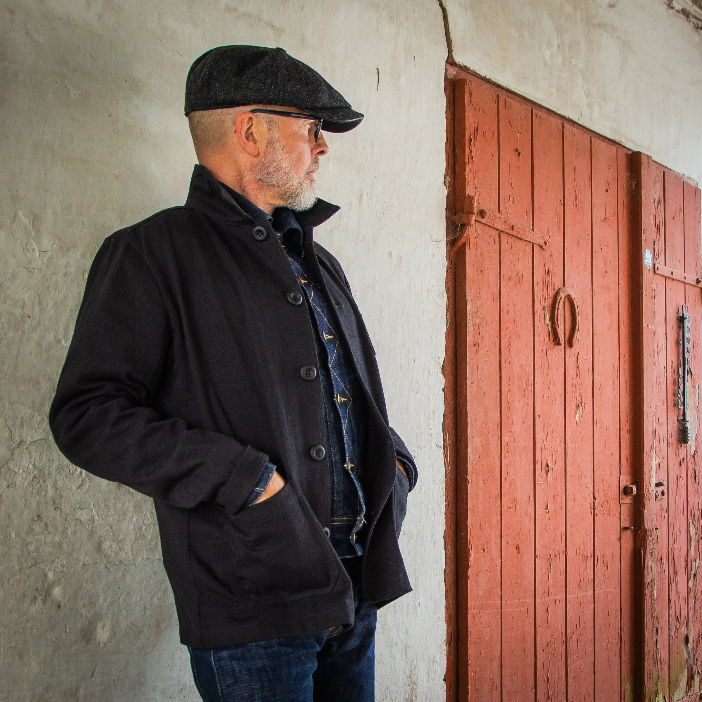 French Chore Jacket Black