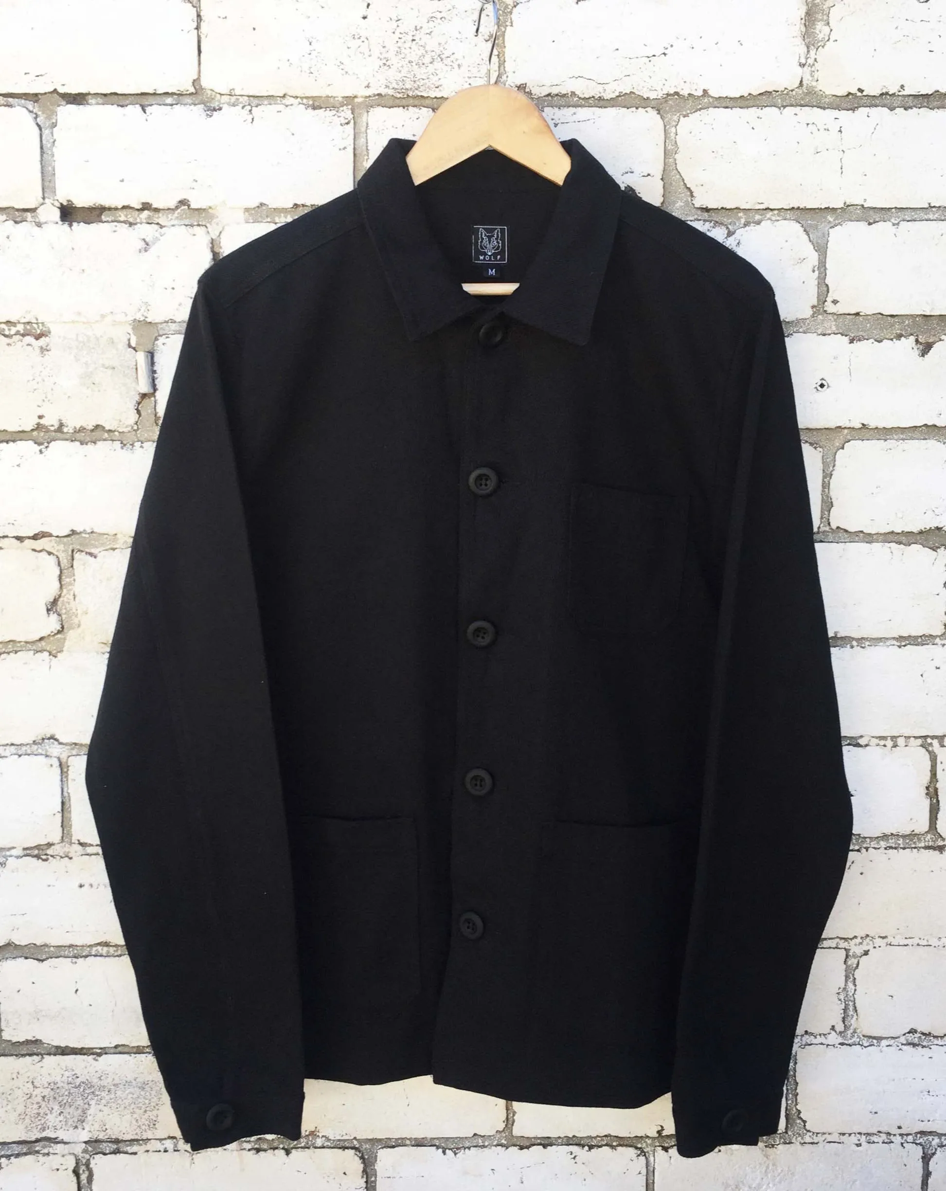 French Chore Jacket Black