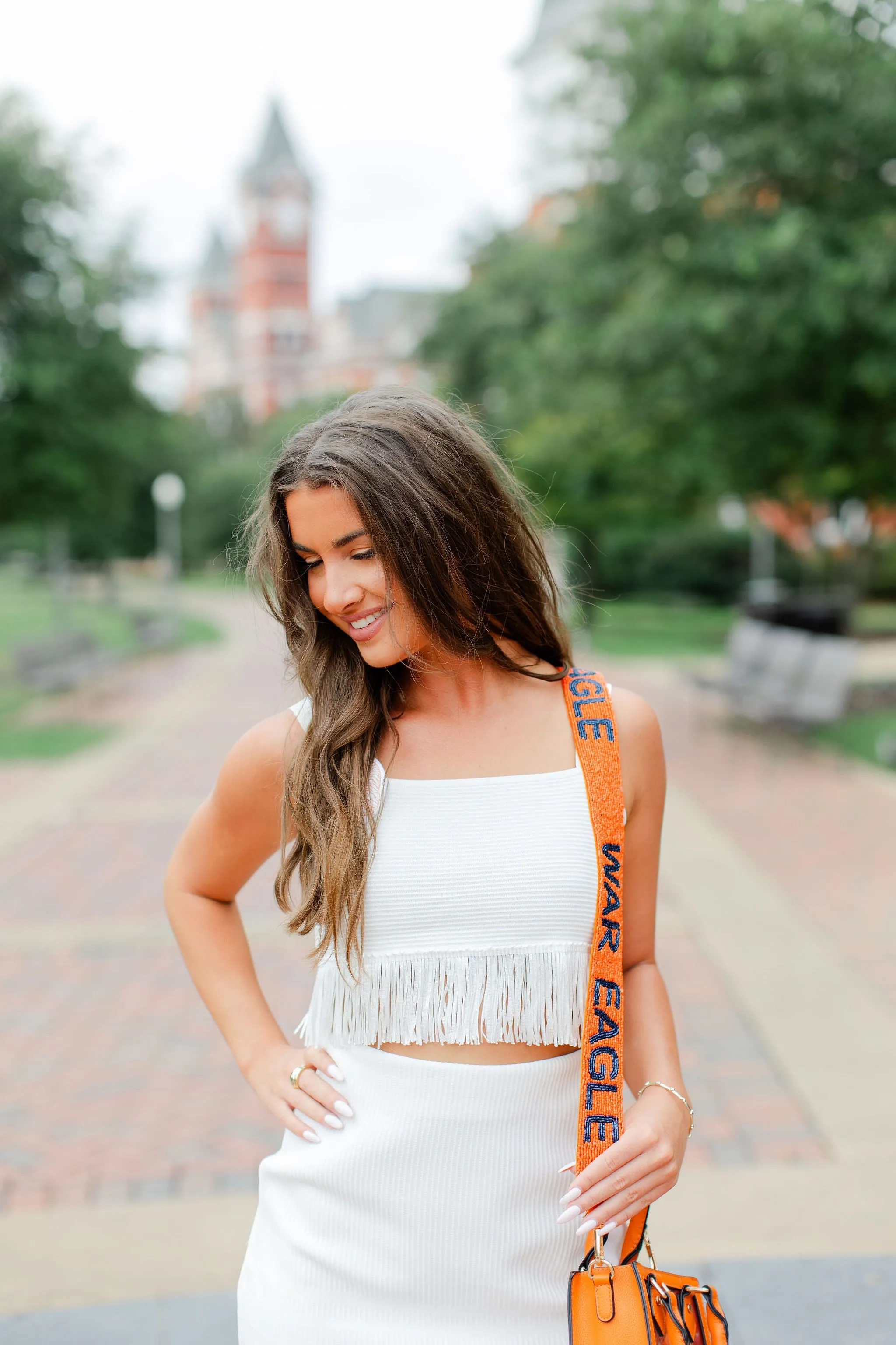 Fringed Seamless Crop Top and Skirt Set