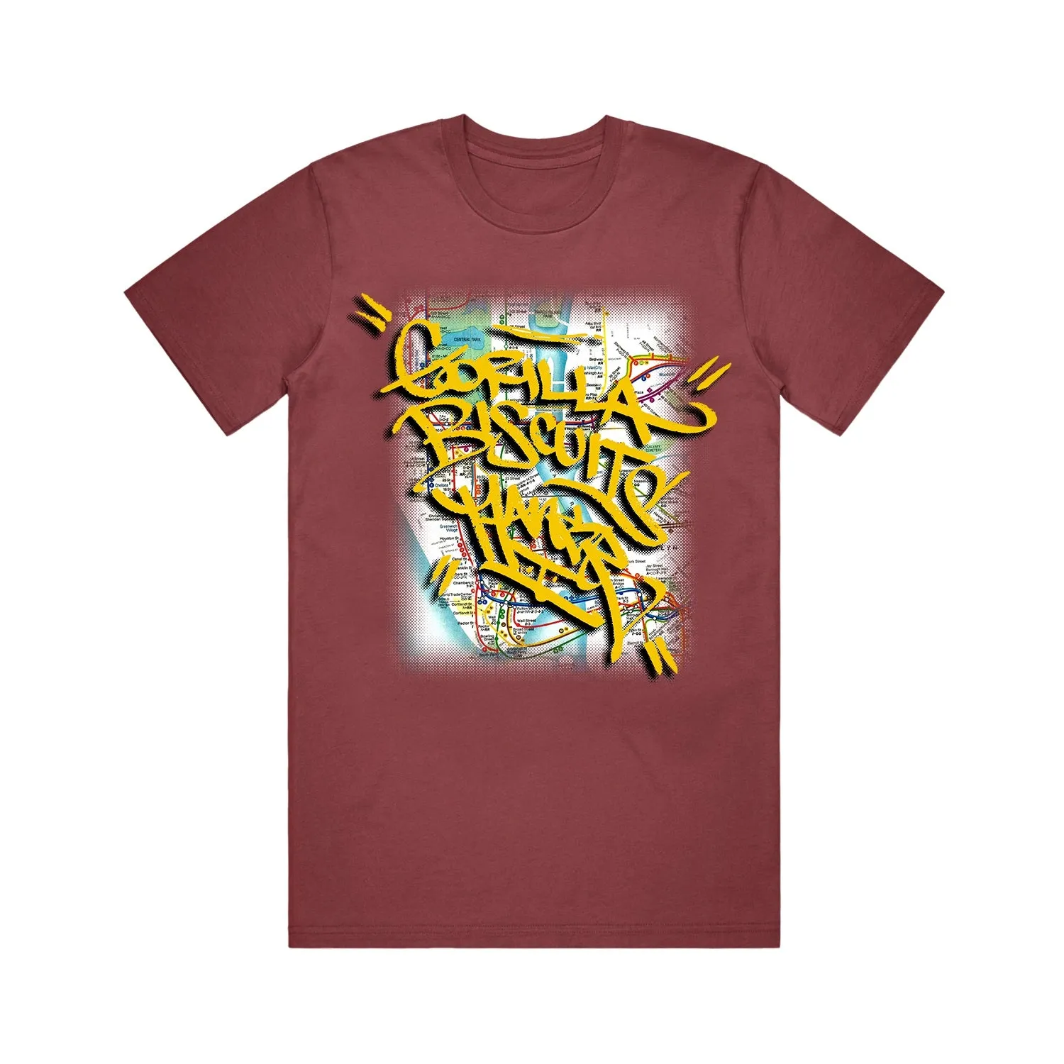 Graffiti Brick Red T-Shirt