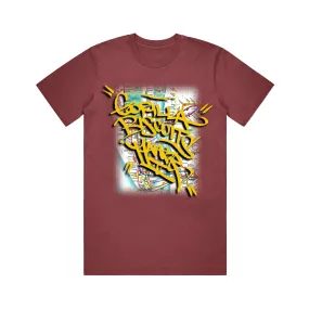 Graffiti Brick Red T-Shirt