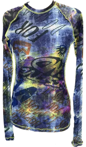 Graffiti Raglan Top