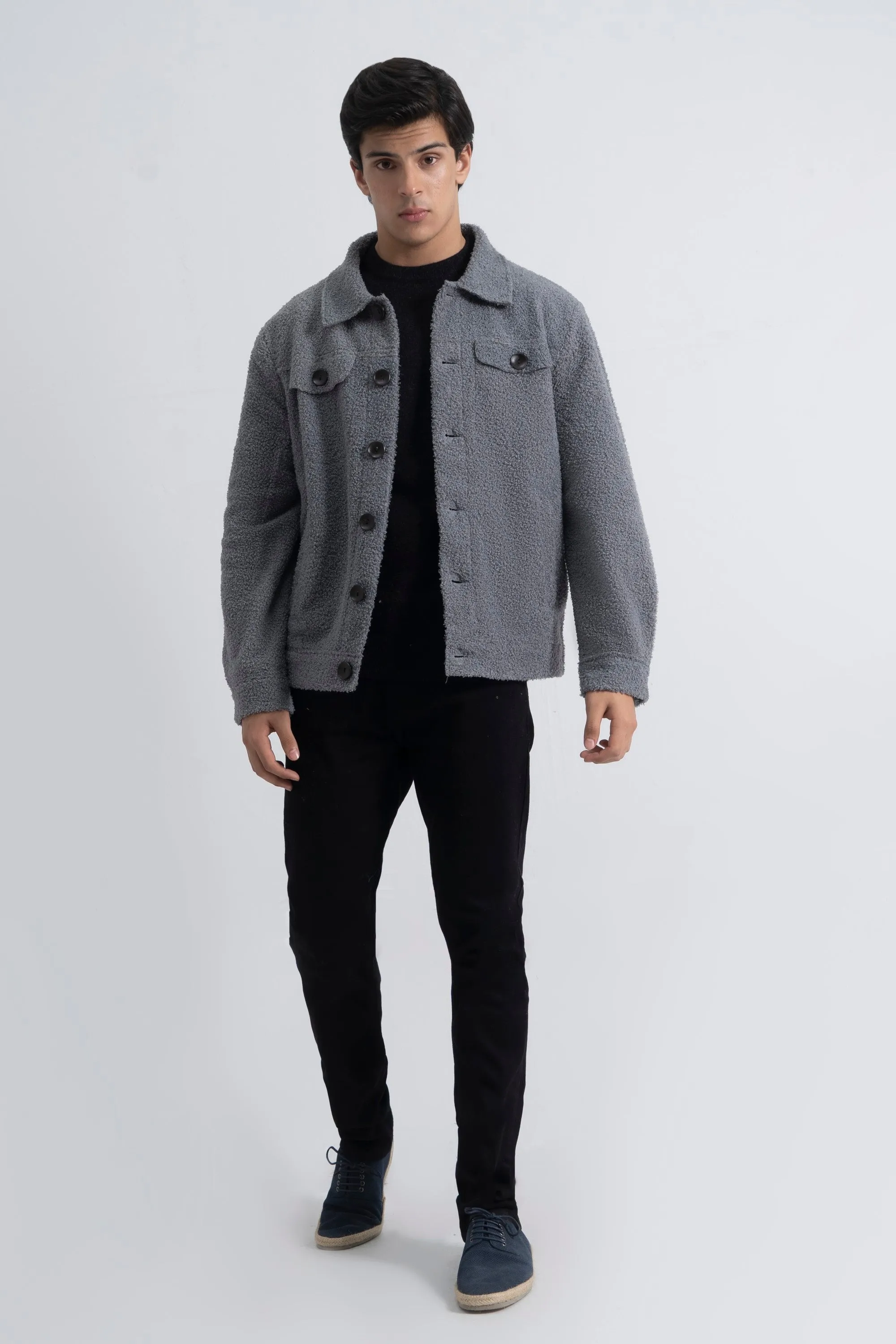 Grey Sherpa Jacket