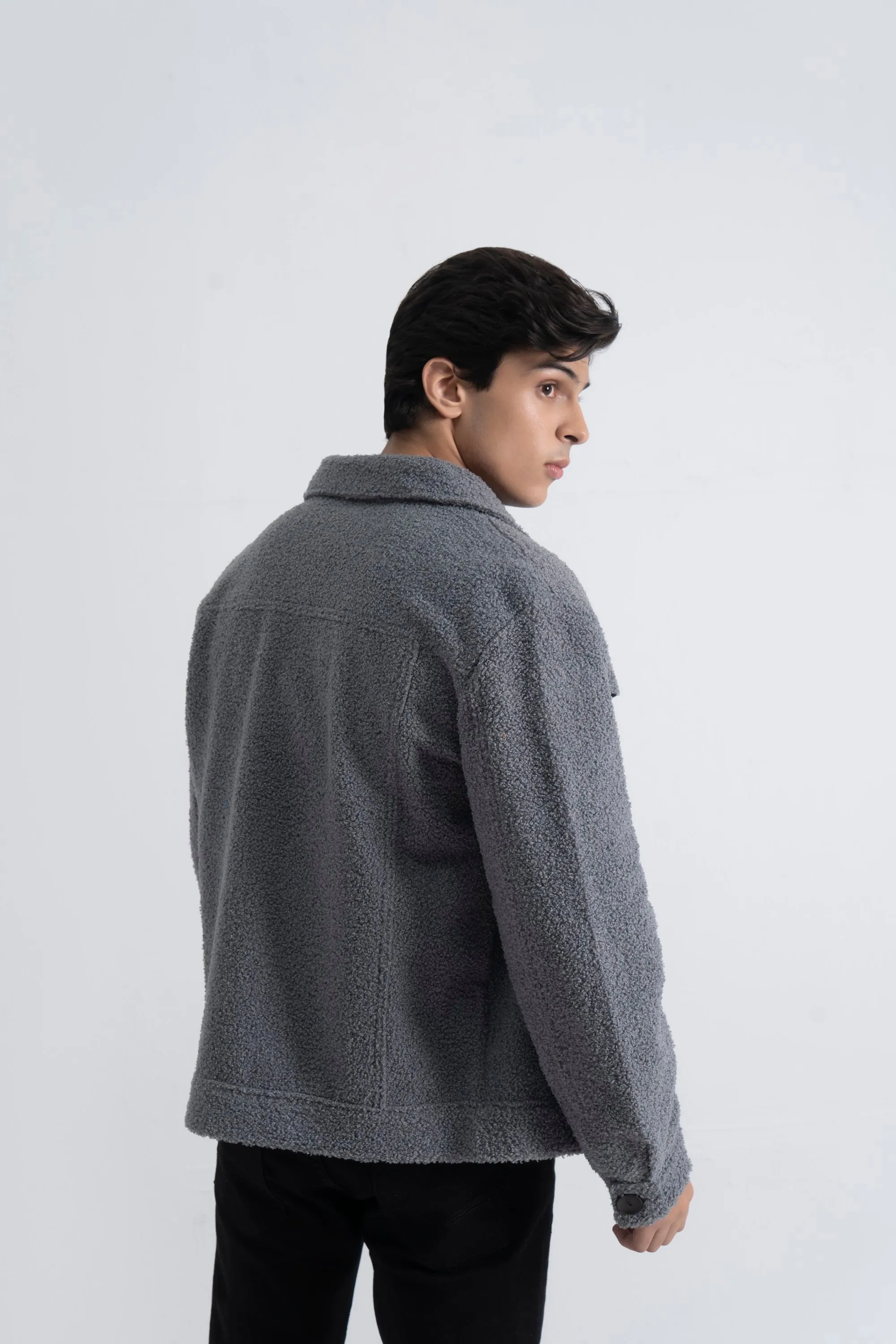 Grey Sherpa Jacket