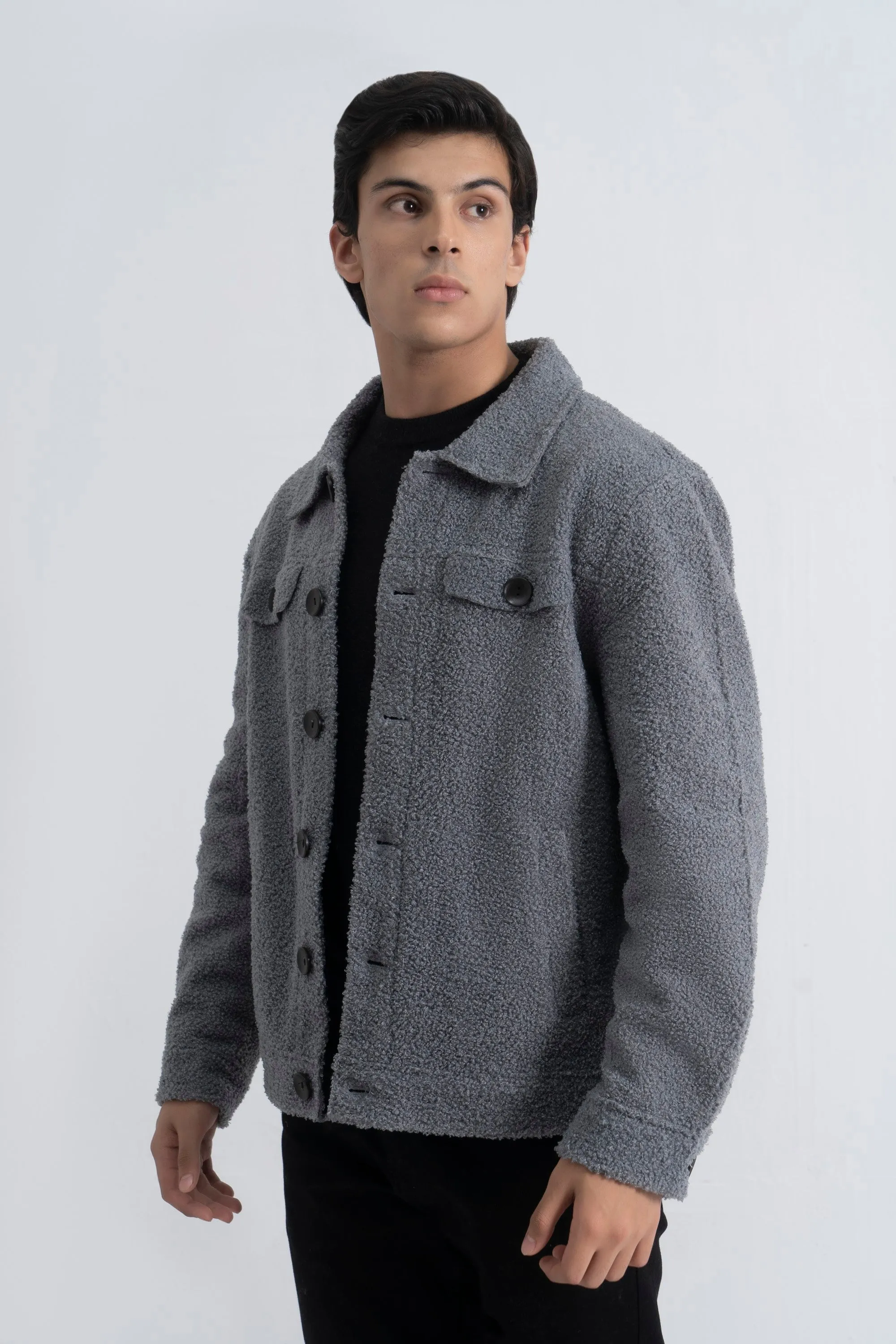 Grey Sherpa Jacket