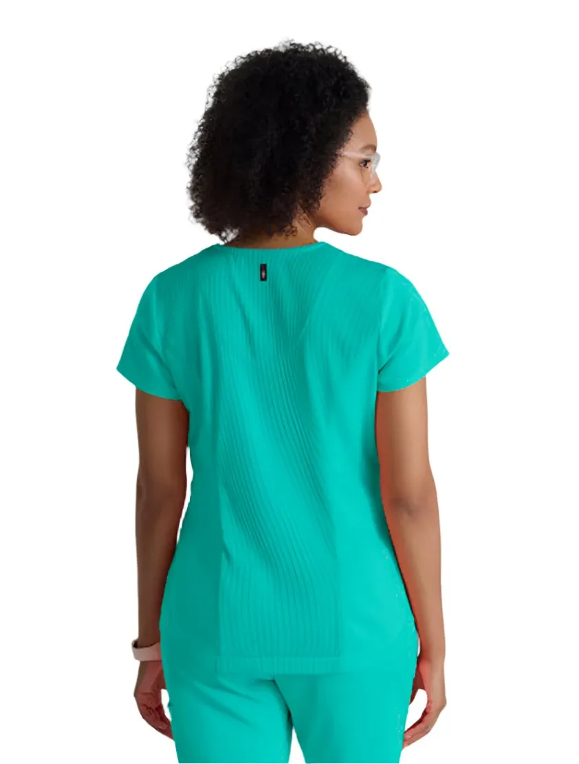 Grey's Anatomy Stretch™ by Barco Capri 2-Pocket Hourglass V-Neck Scrub Top-Plus