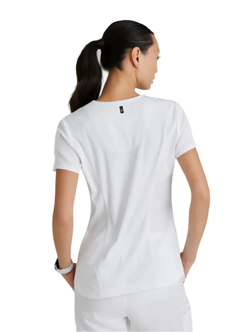 Grey's Anatomy Stretch™ by Barco Capri 2-Pocket Hourglass V-Neck Scrub Top-Plus