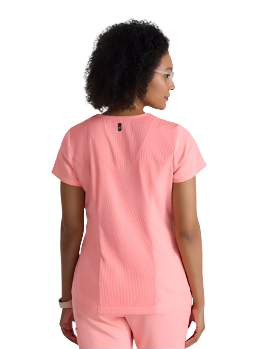 Grey's Anatomy Stretch™ by Barco Capri 2-Pocket Hourglass V-Neck Scrub Top-Plus