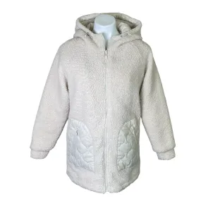 Hurley | Women's Cream Irving Hooded Sherpa Onion Quilt Jacket | Size: XS