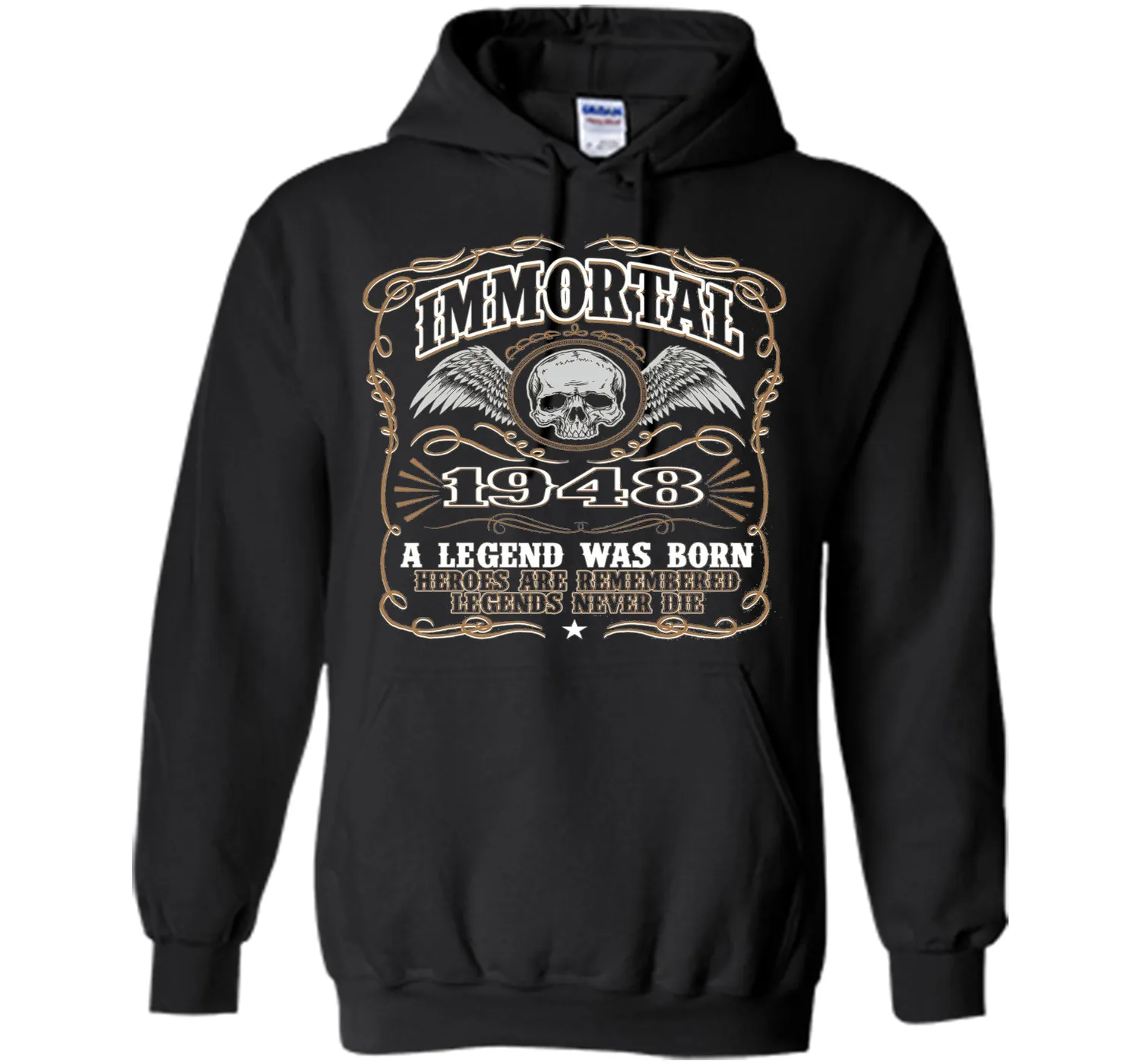 Immortal 1948 T-Shirt. 68th Birthday Gift For Men.