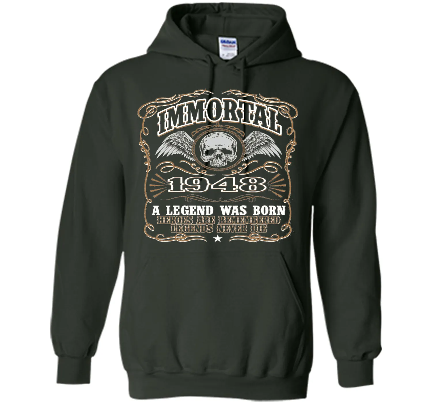 Immortal 1948 T-Shirt. 68th Birthday Gift For Men.