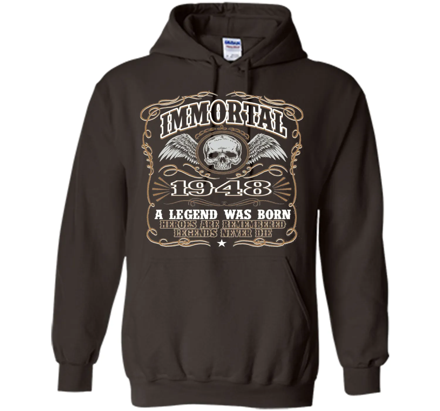 Immortal 1948 T-Shirt. 68th Birthday Gift For Men.