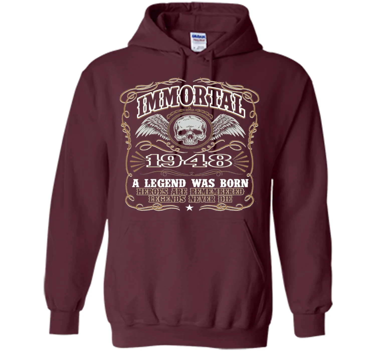 Immortal 1948 T-Shirt. 68th Birthday Gift For Men.