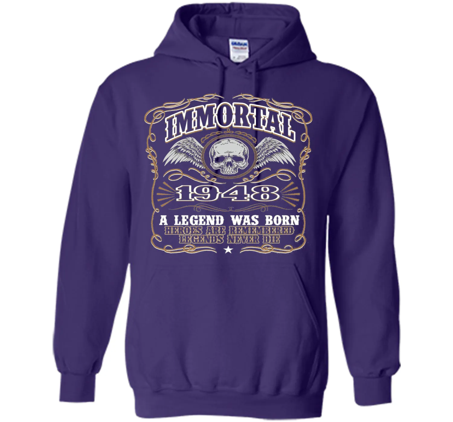 Immortal 1948 T-Shirt. 68th Birthday Gift For Men.