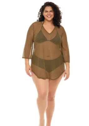 Jordan Taylor Bondi V-Neck Bell Sleeve Tunic - Plus