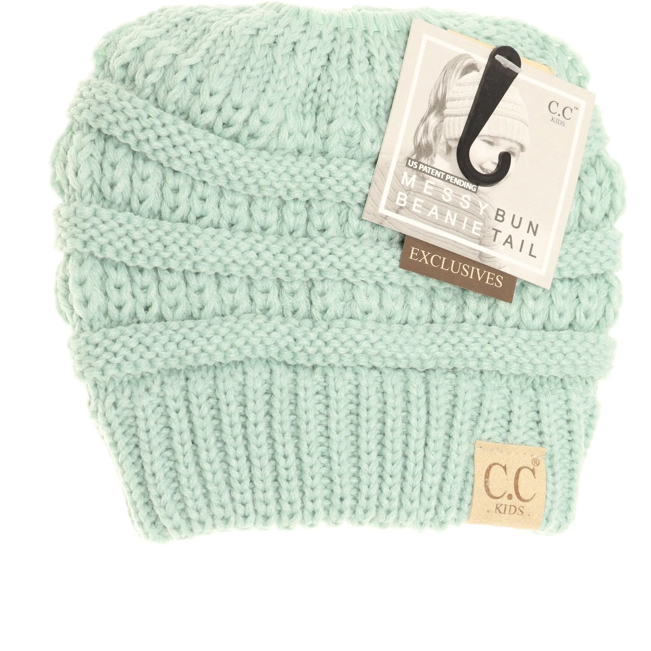 Kids Solid Classic CC Beanie Tail
