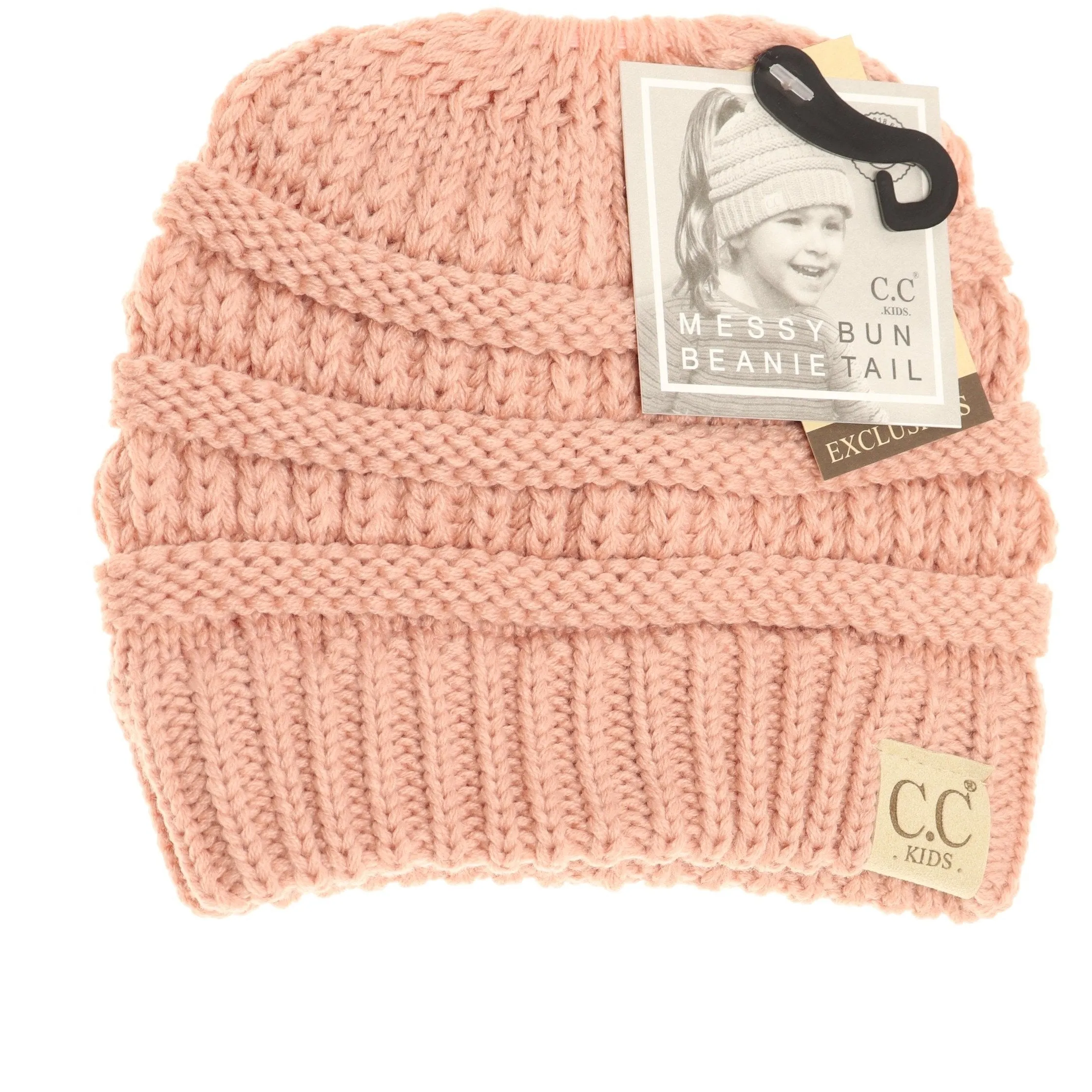 Kids Solid Classic CC Beanie Tail