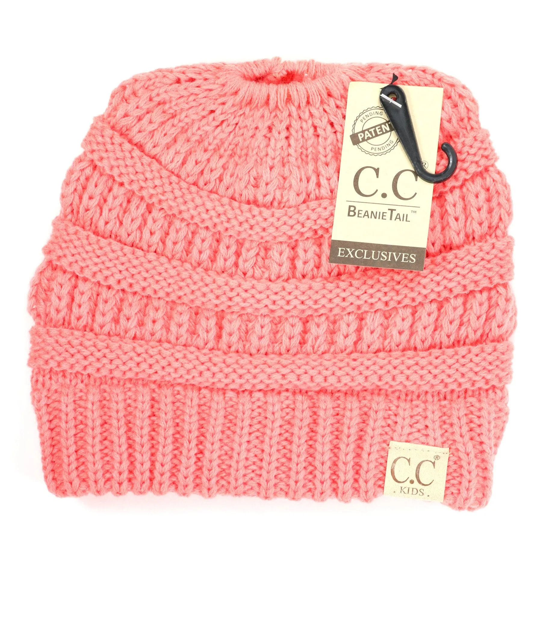 Kids Solid Classic CC Beanie Tail