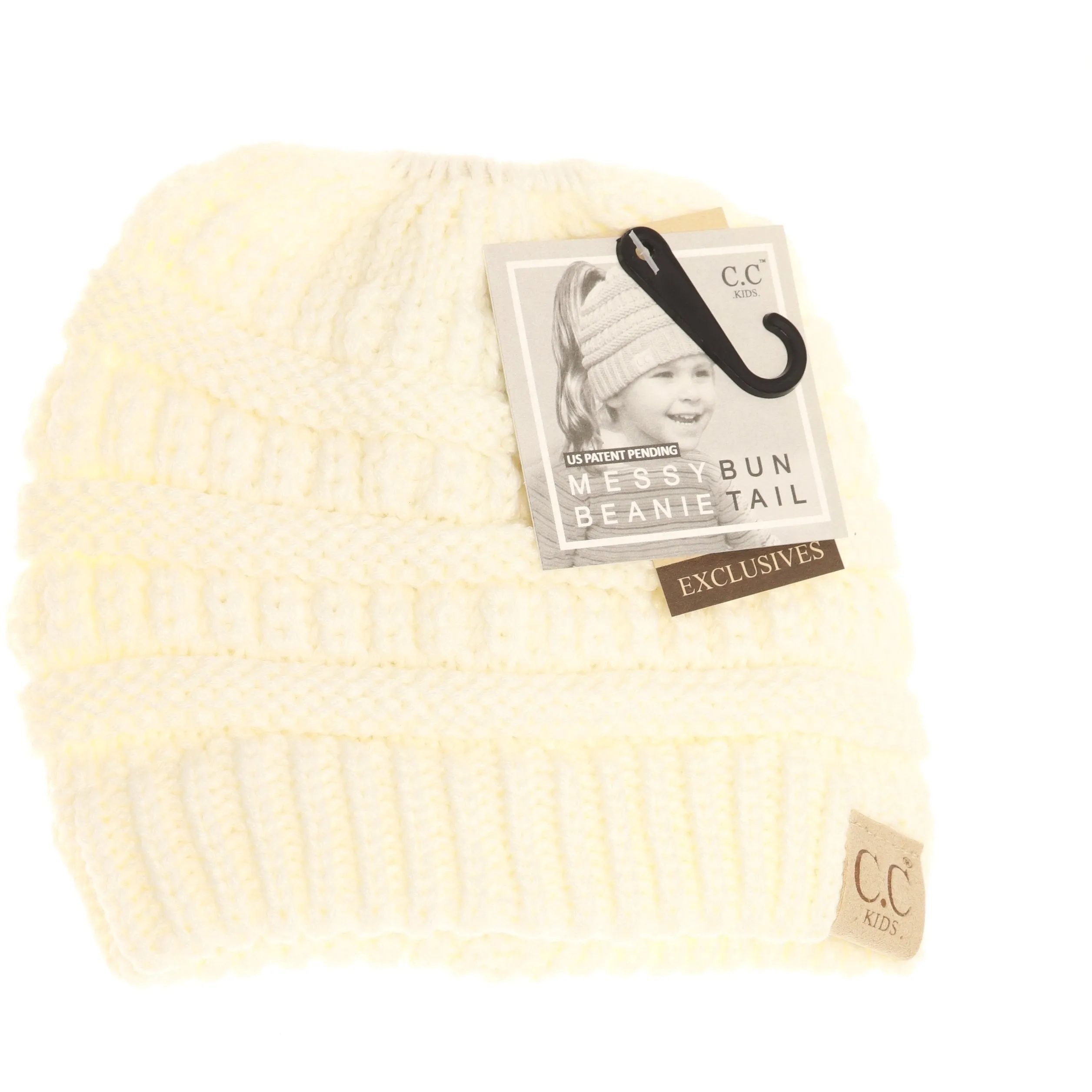 Kids Solid Classic CC Beanie Tail