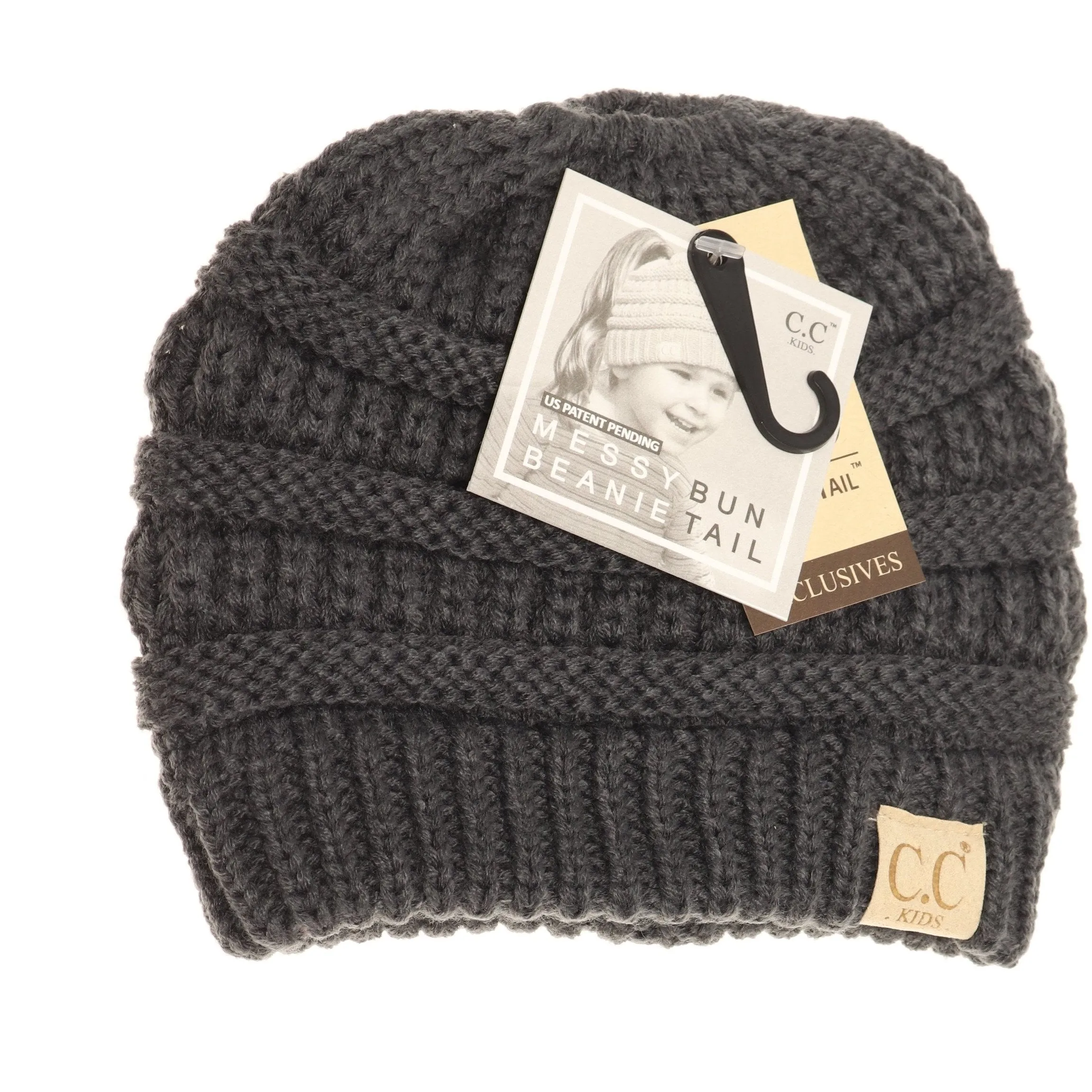 Kids Solid Classic CC Beanie Tail