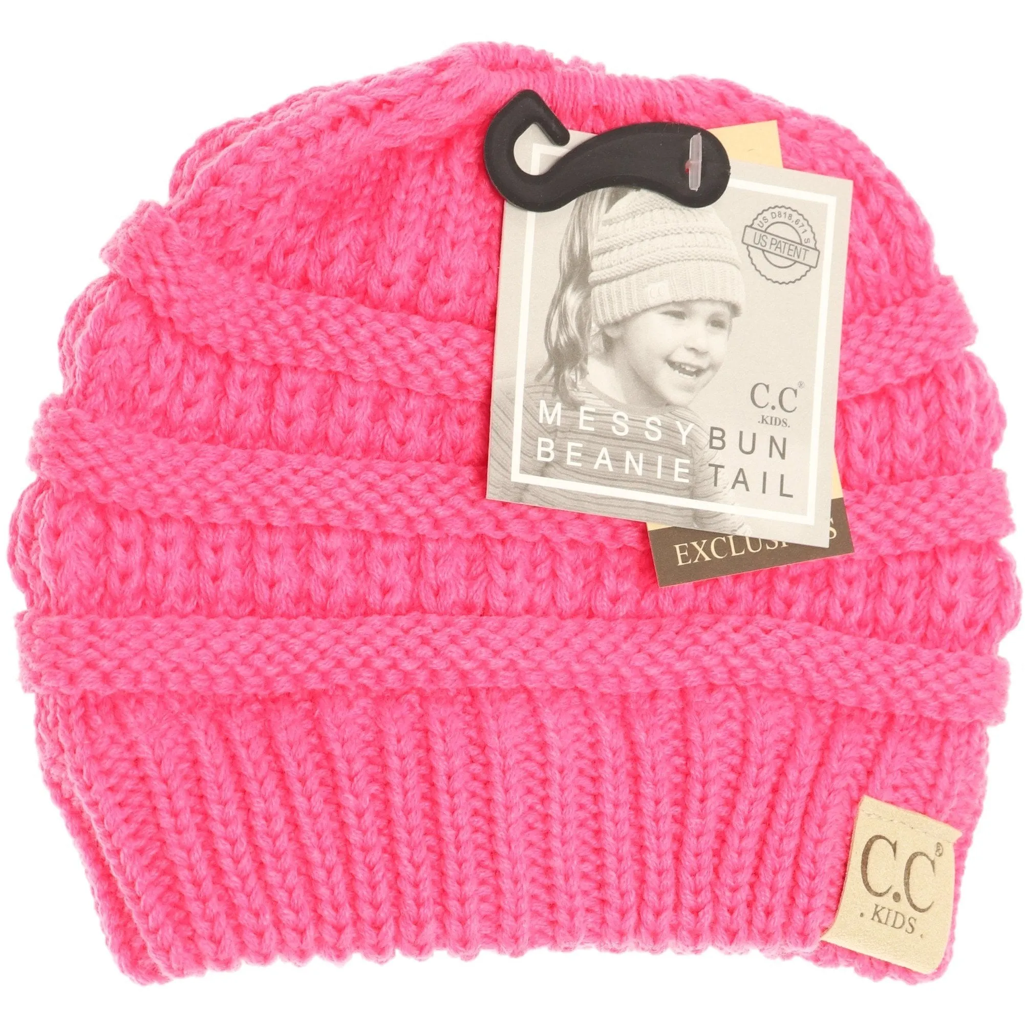 Kids Solid Classic CC Beanie Tail