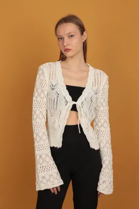 KKT Women's Cardigan-Ecru - Vigo