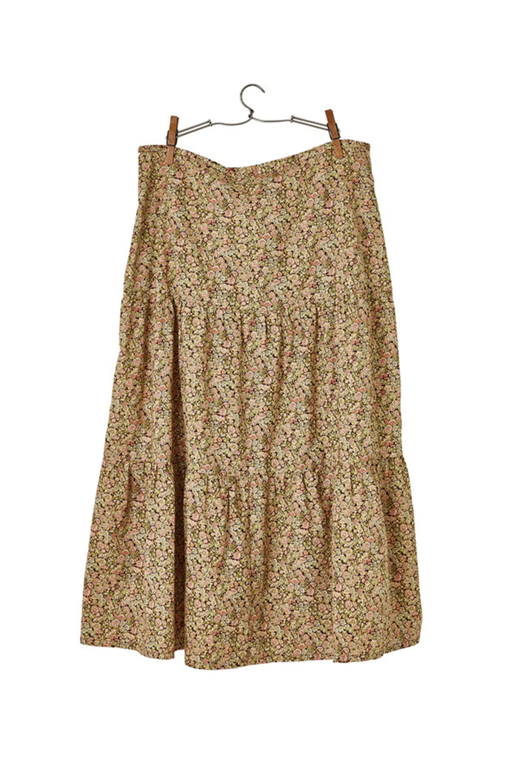 Liberty Print Long Ruffle Skirt