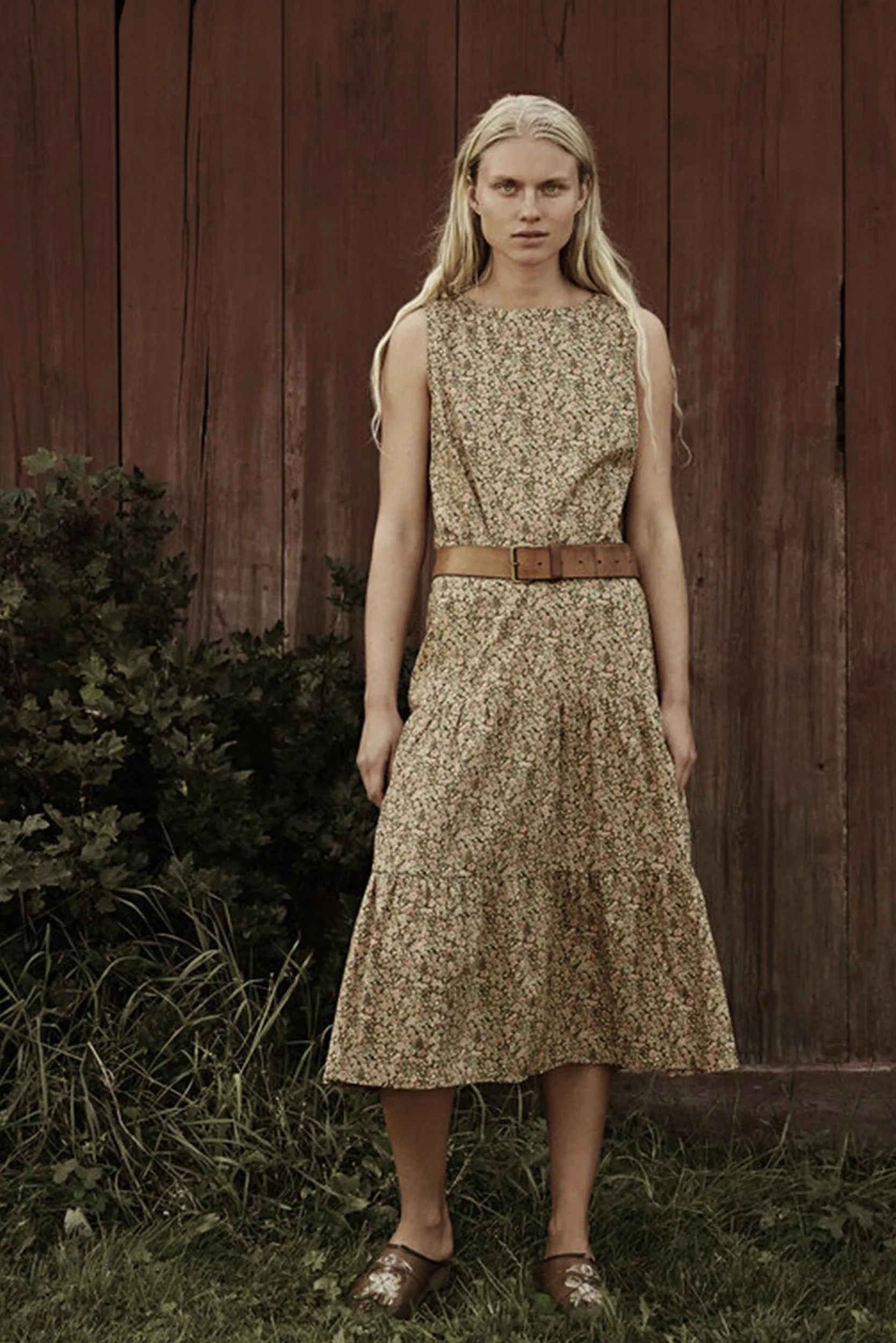 Liberty Print Long Ruffle Skirt