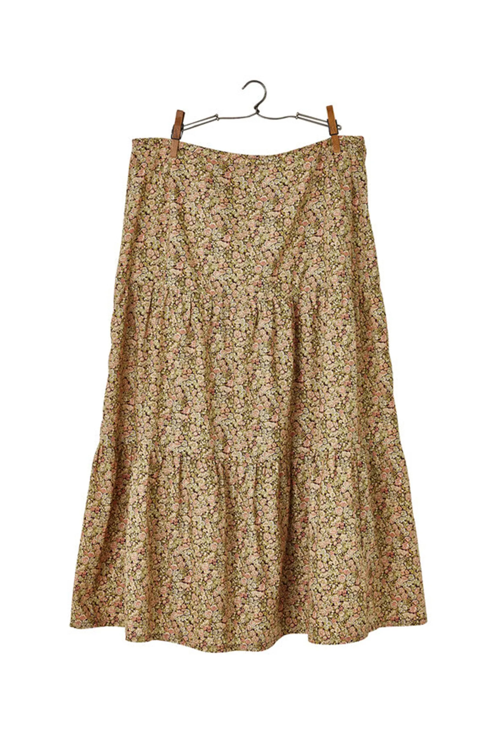 Liberty Print Long Ruffle Skirt