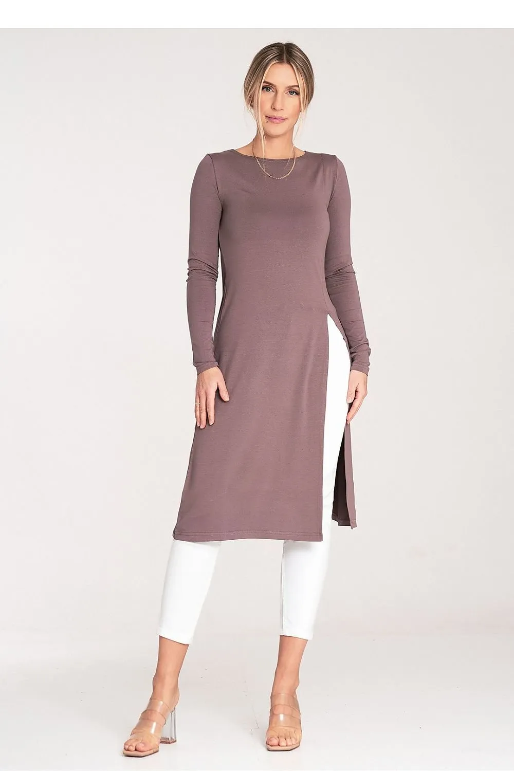 Long Sleeve Round Neck Tunic