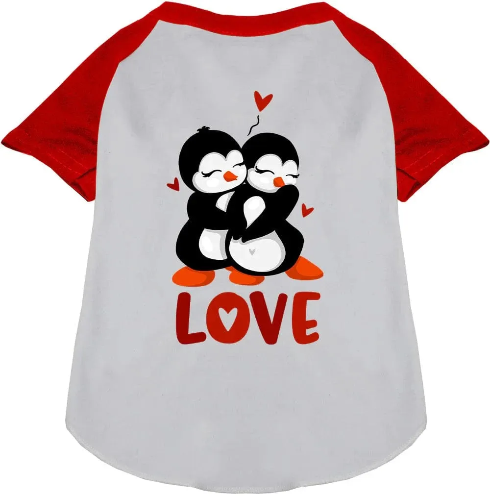 Love Birds Raglan Pet Shirt