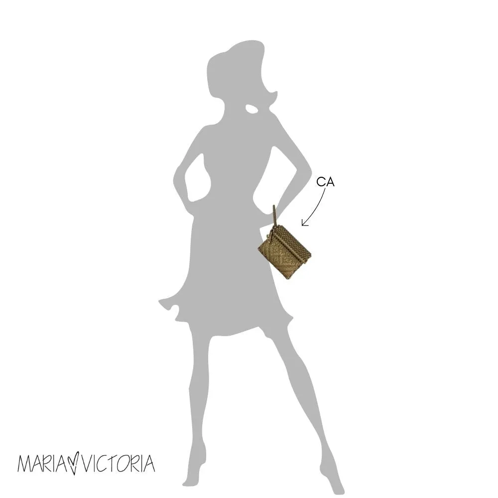 Maria Victoria | Sand CA | Upcycled, Handwoven, Wristlet