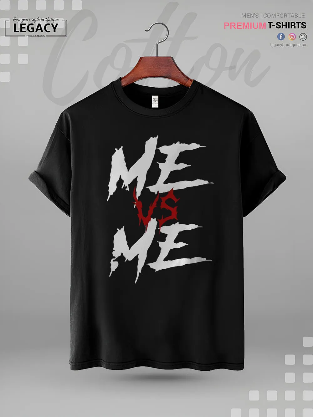 Me VS Me Printed Mens Tshirt In Lowest Price In Dhaka