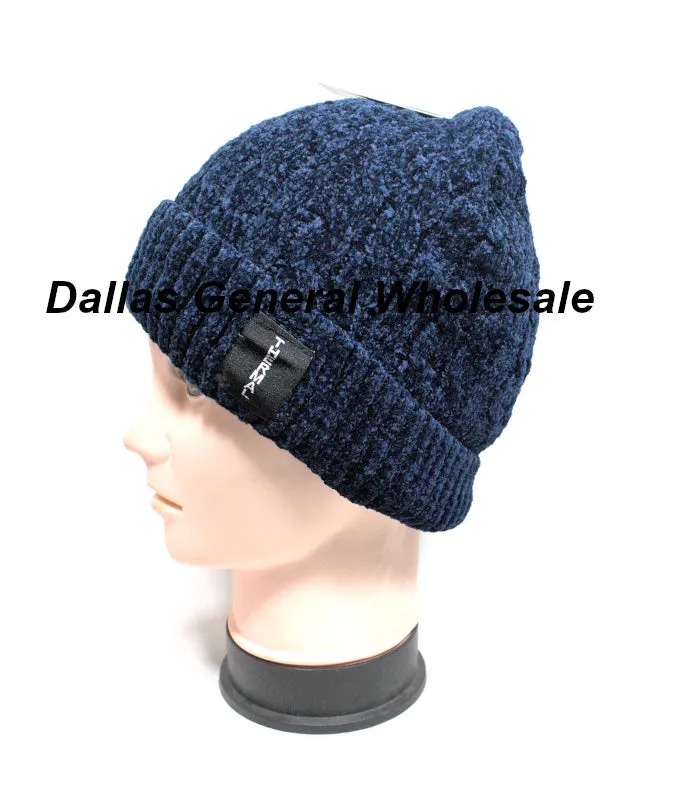 Men Trendy Fleece Thermal Beanie Caps Wholesale