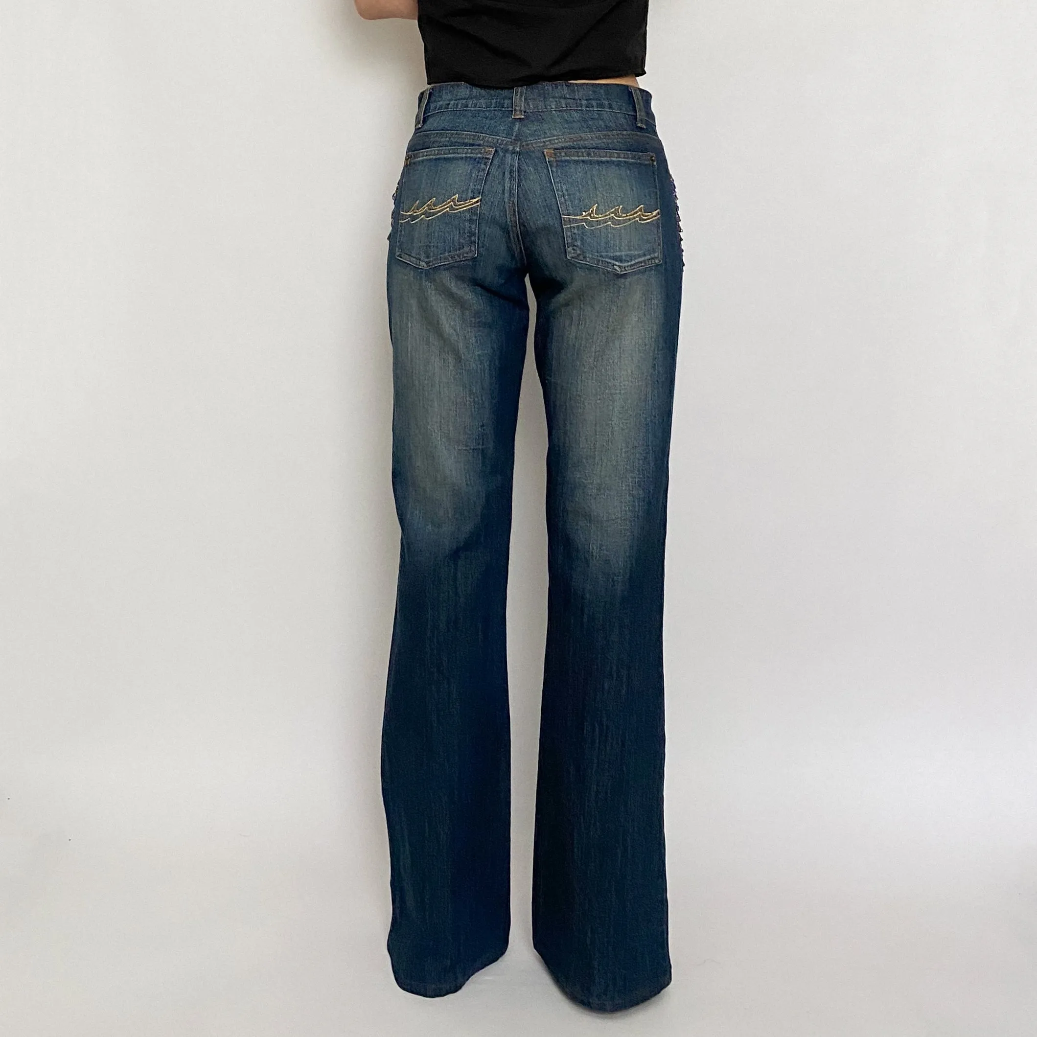 mermaid beaded jeans - size 6