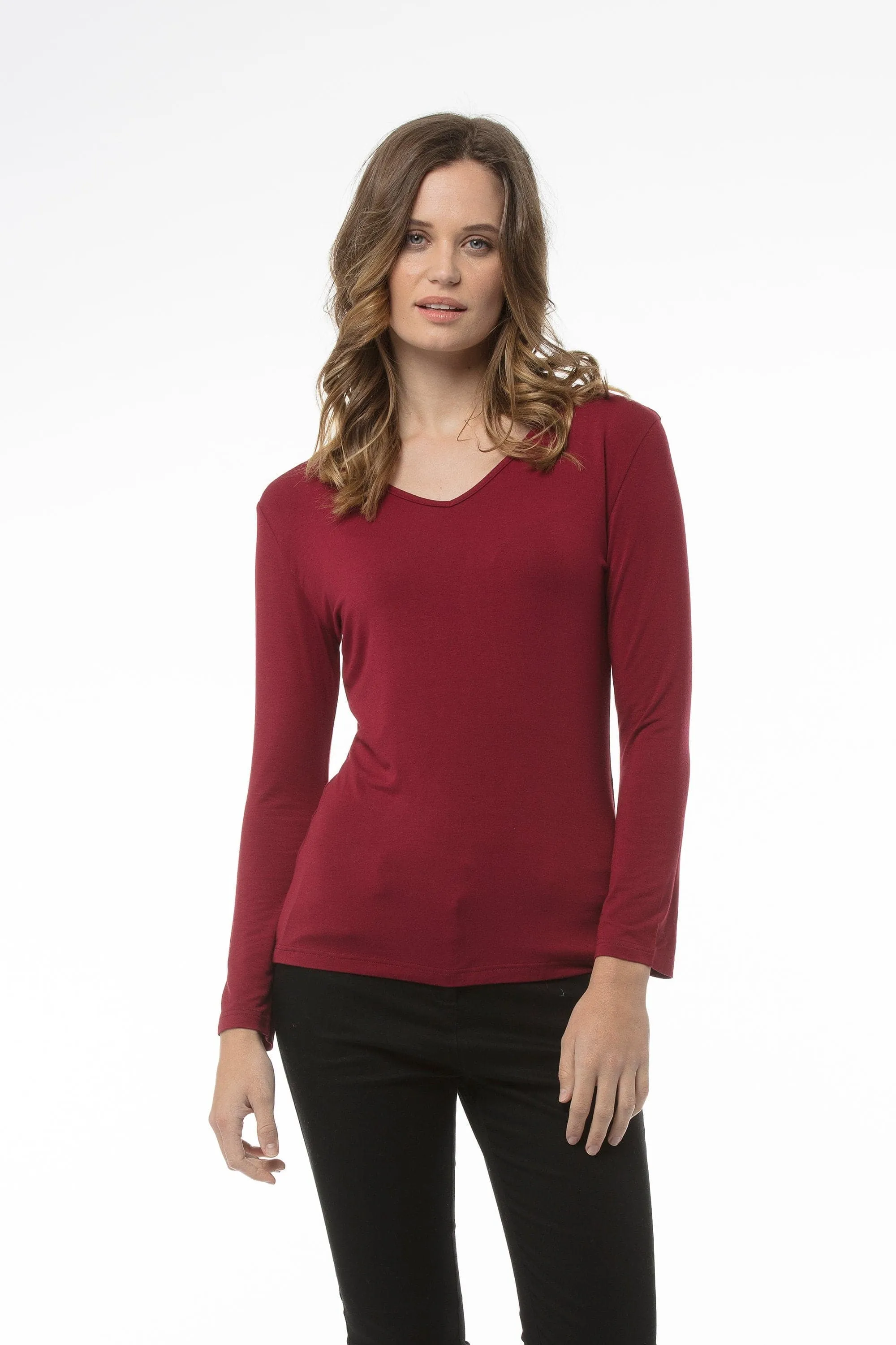 MICHELLE Top - Dark Red
