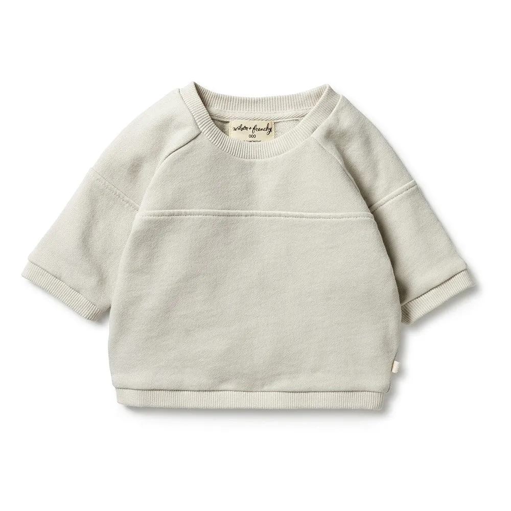 Organic Terry Spliced Sweat