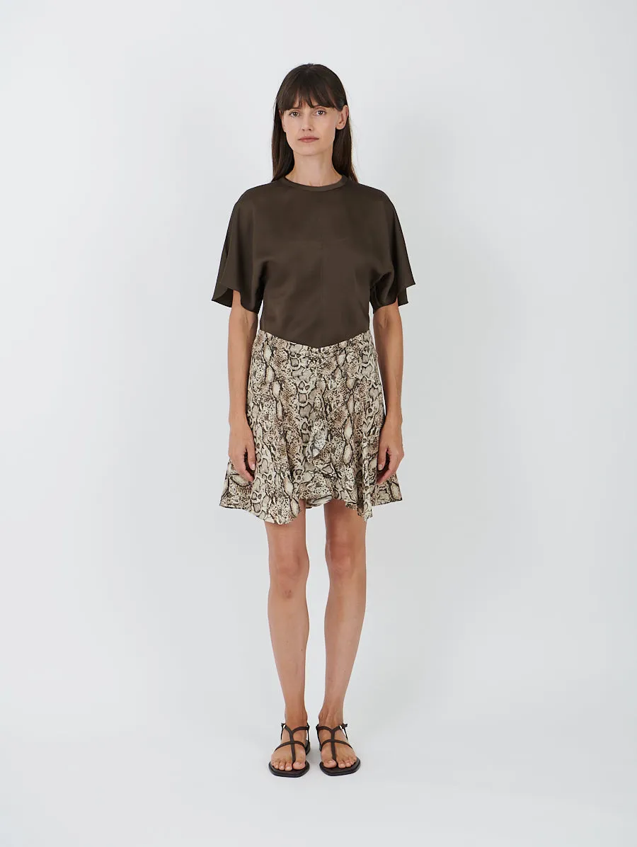 Ozany Skirt in Natural Python