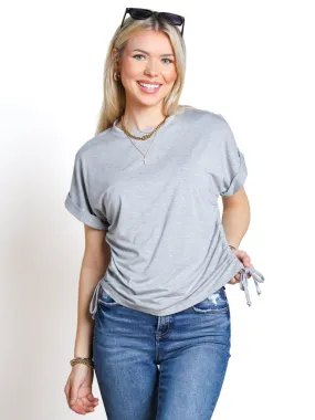Part Of It Side Ruched Knit Top