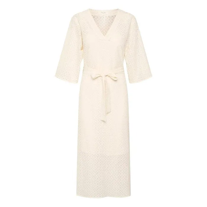 Part Two - EvamayaPW Long Cotton Lace Dress in Navy