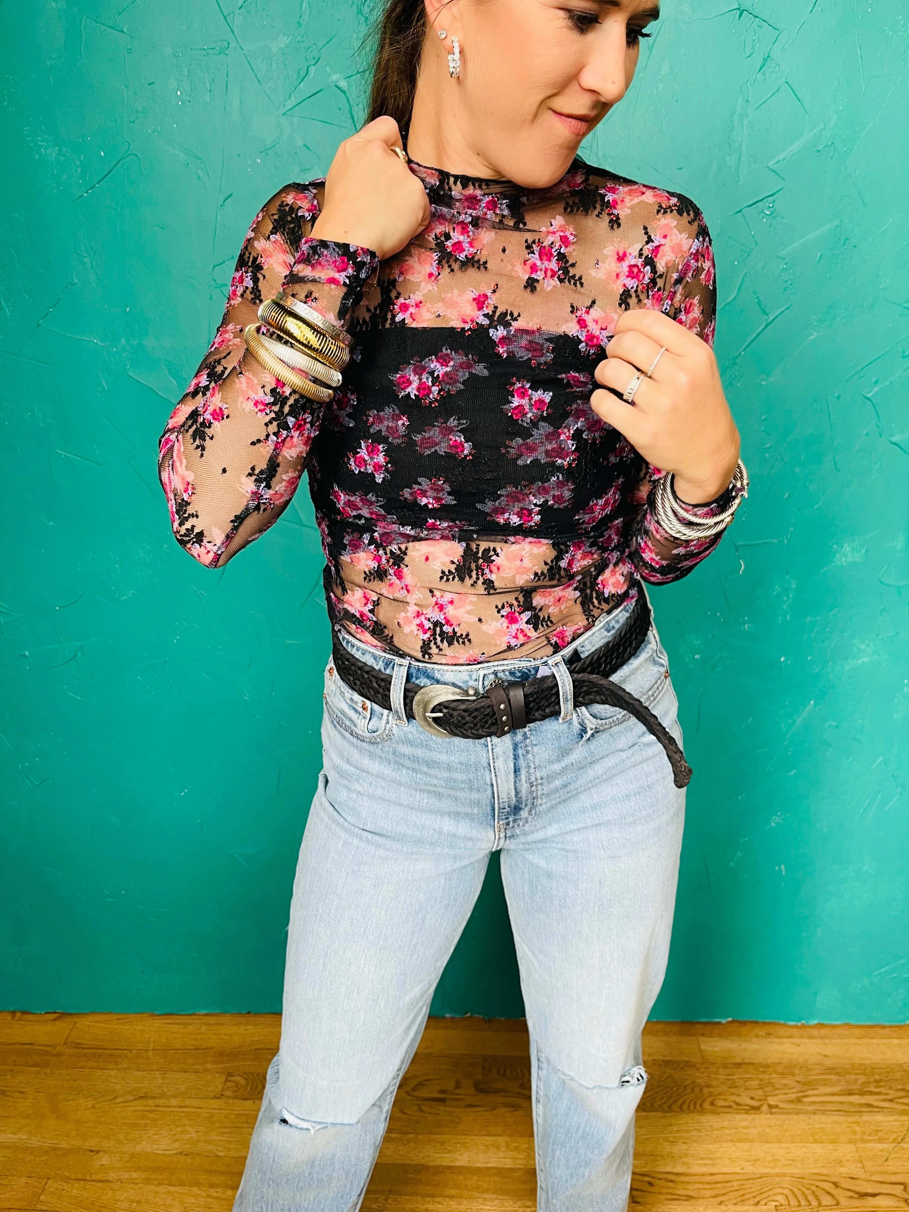 Printed Lady Lux Layering Top