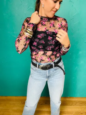 Printed Lady Lux Layering Top