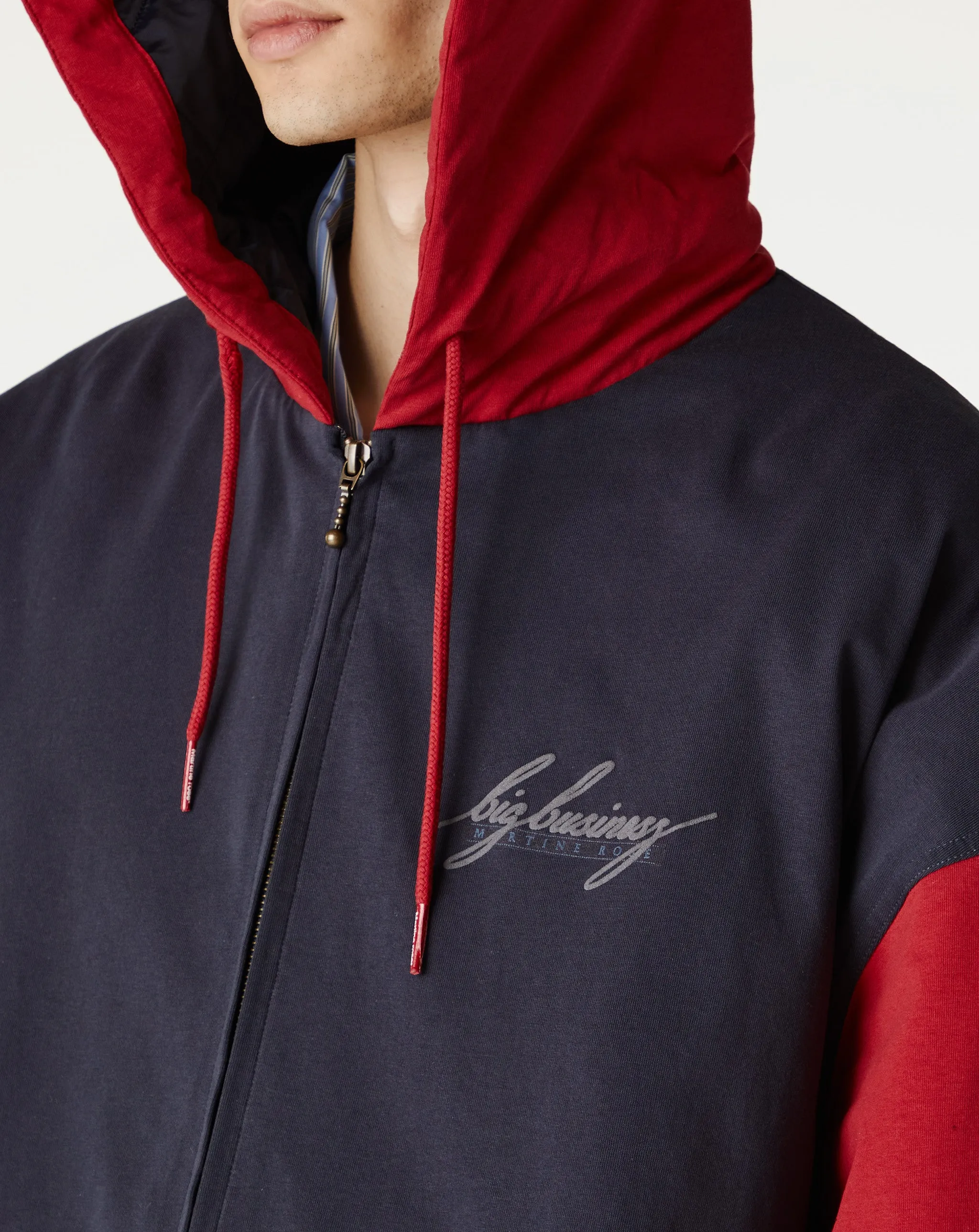 Quilted Zip Up Hoodie
