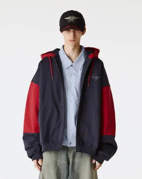 Quilted Zip Up Hoodie