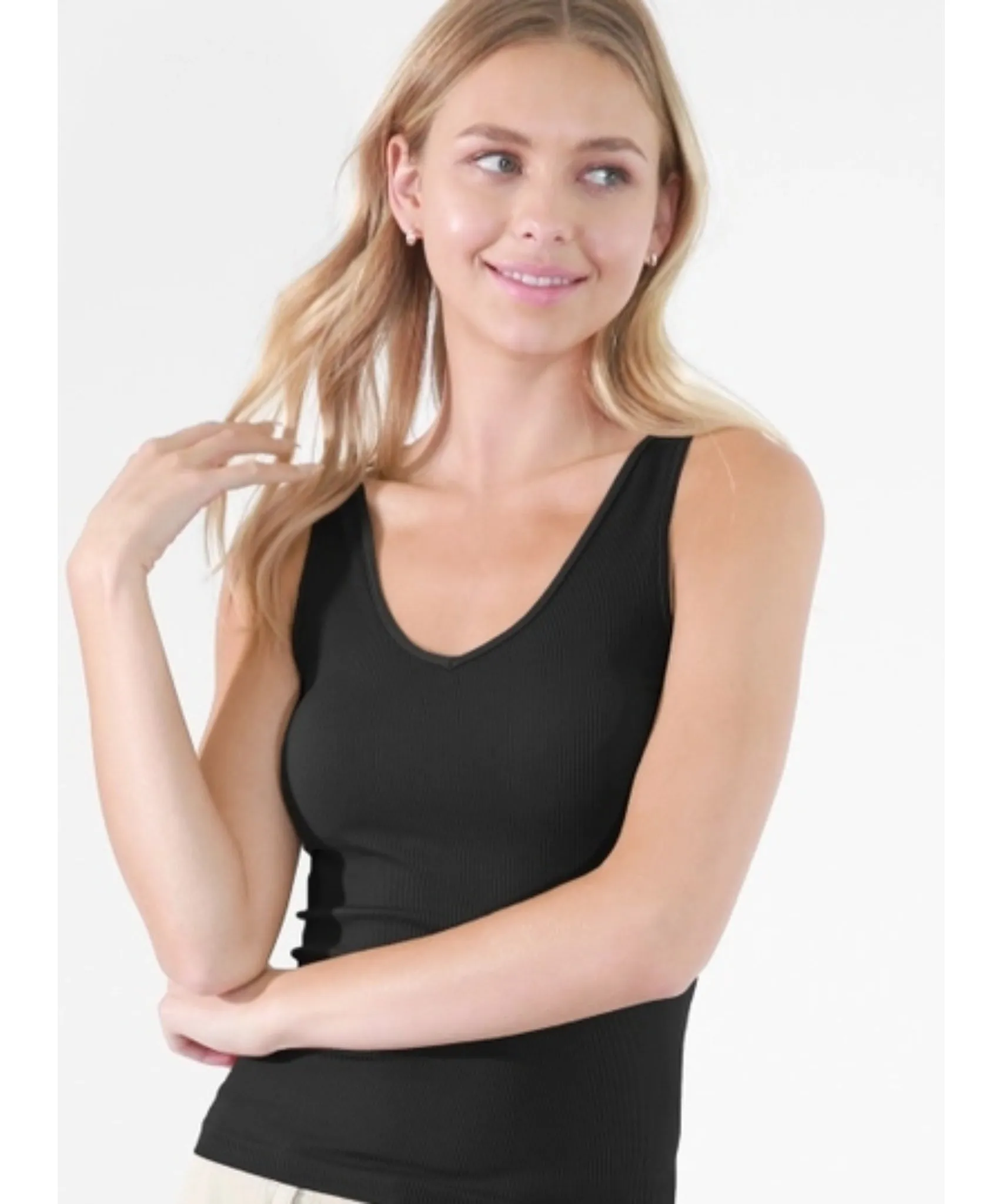 Reversible Ribbed Tank - Multiple Colors