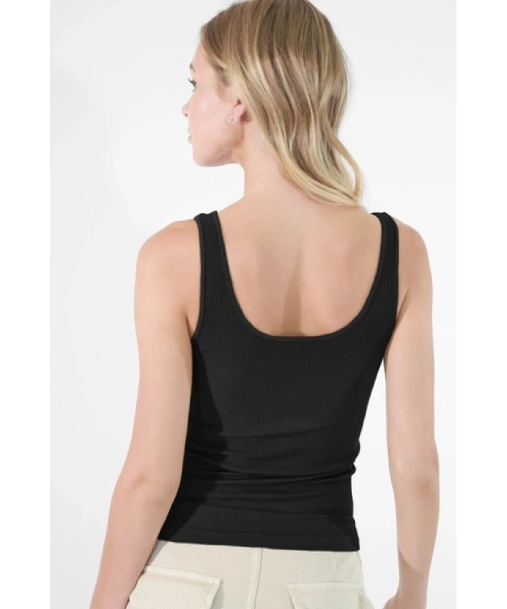 Reversible Ribbed Tank - Multiple Colors