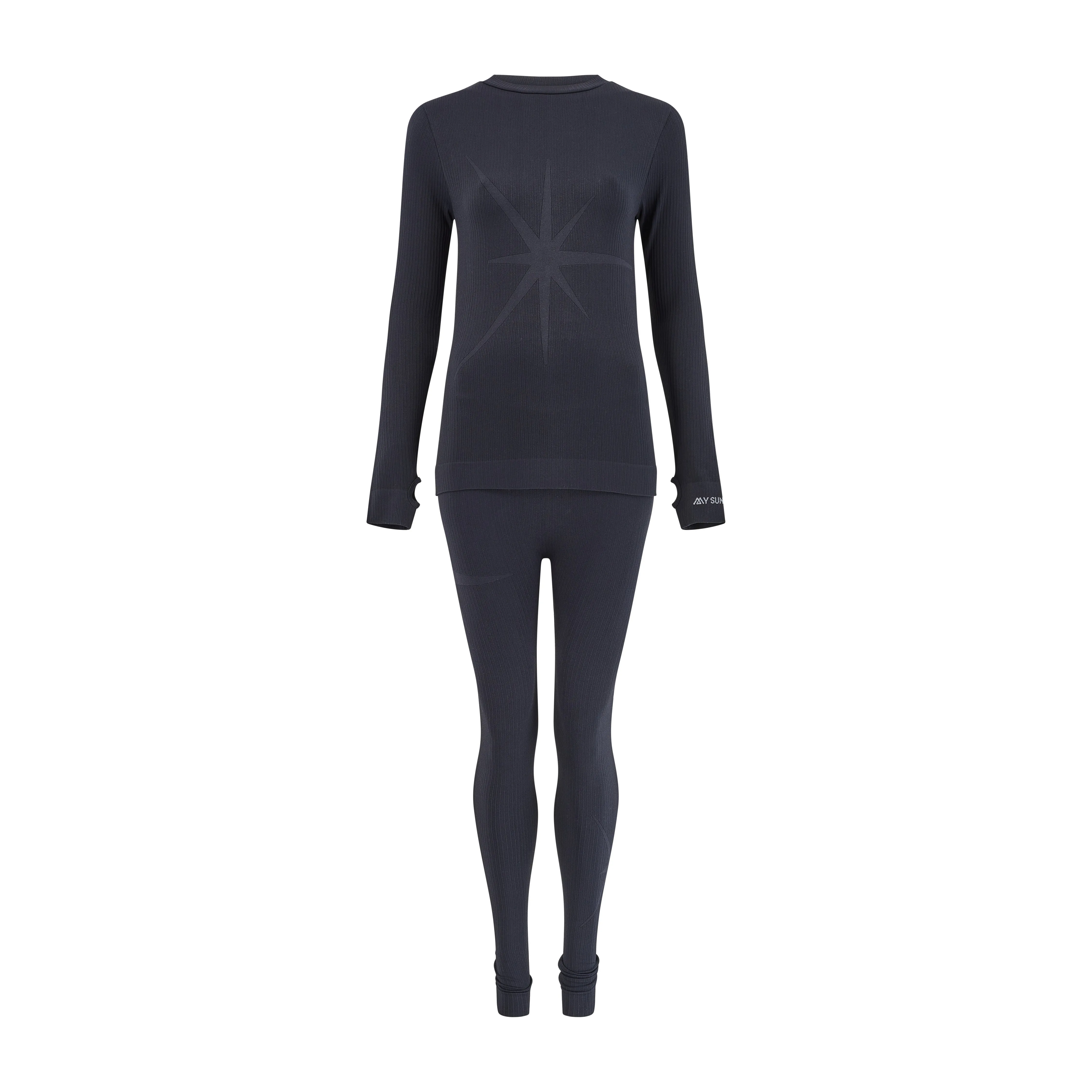 Ribbed Base Layer Set - Black