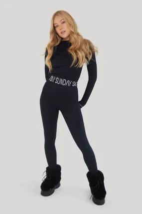 Ribbed Base Layer Set - Black