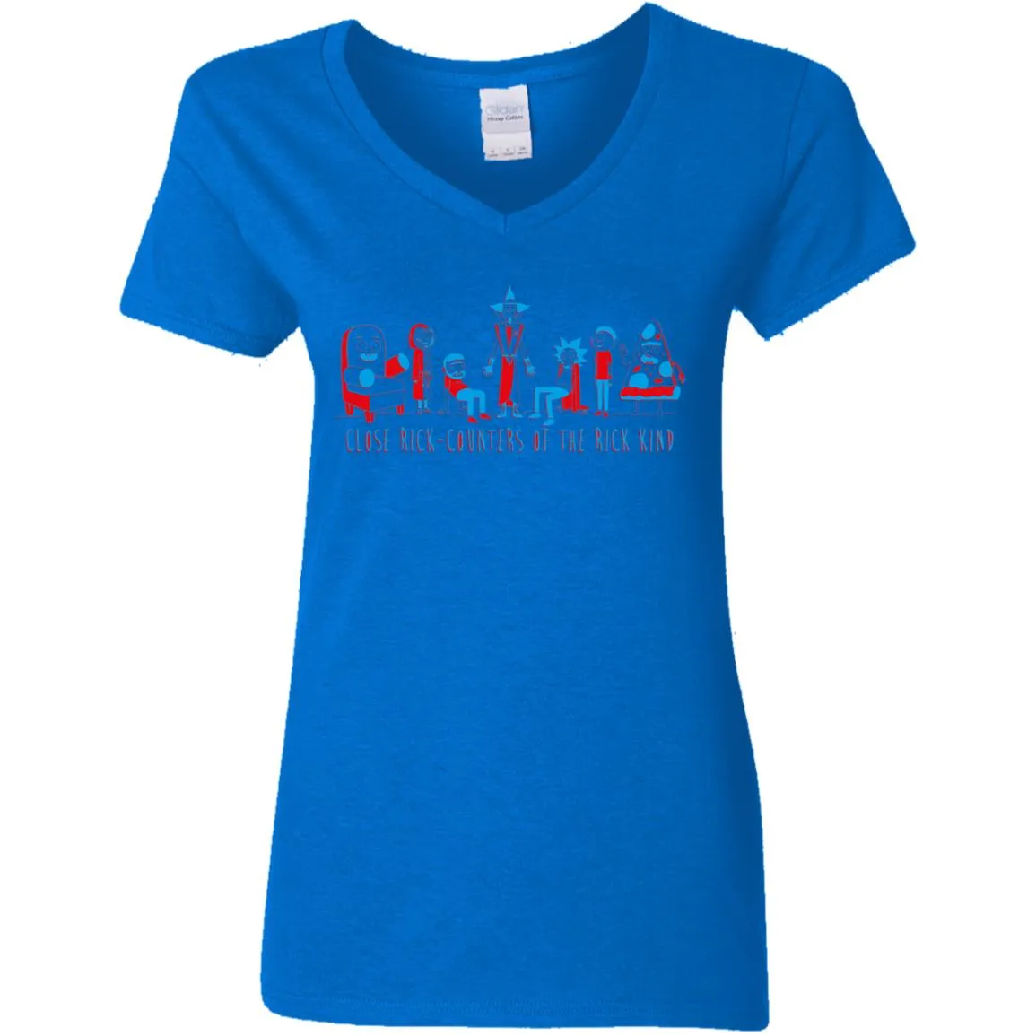 Rick And Morty Close Rick-counters Drawing Women V-Neck T-Shirt